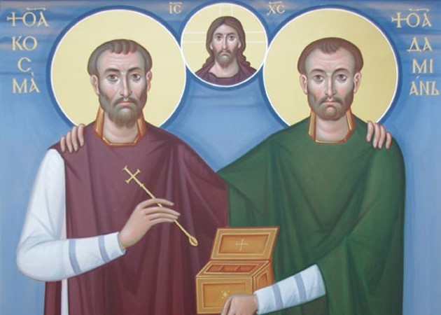 Icon of Sts. Cosmas & Damian