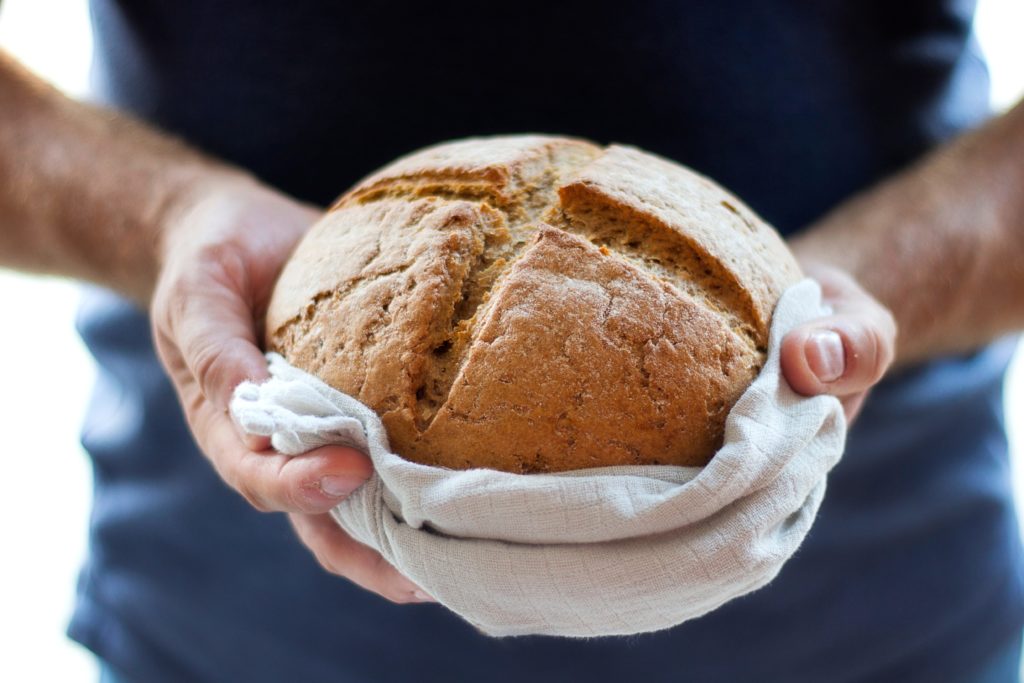 Holding bread