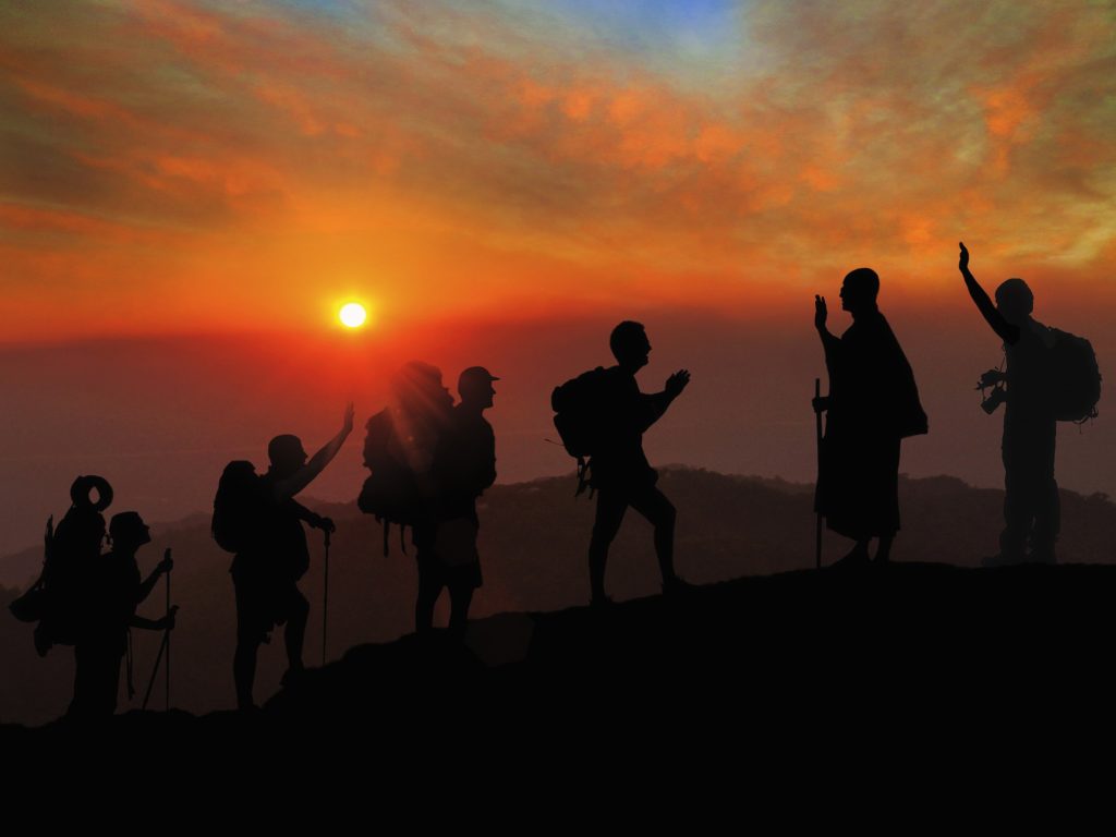 Sunset Hikers
